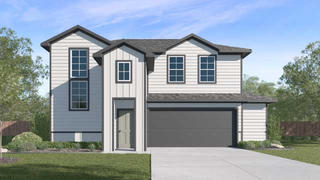 204 Inks Ln, Kyle, TX 78640 - traditional home featuring concrete driveway, a garage, board and batten siding, and a shingled roof