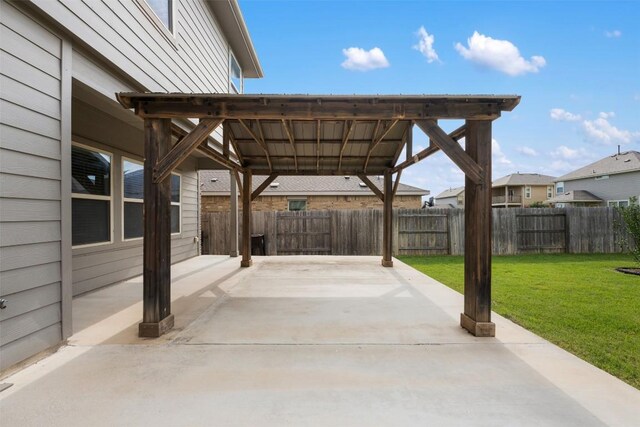 3548 Pauling Loop, Round Rock, TX 78665 - fenced backyard with a detached carport and a patio