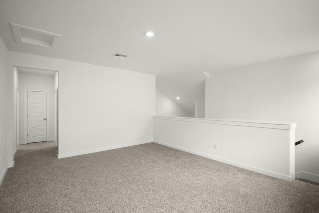 204 Ridgewell Loop, Georgetown, TX 78633 - carpeted empty room with attic access, recessed lighting, and baseboards
