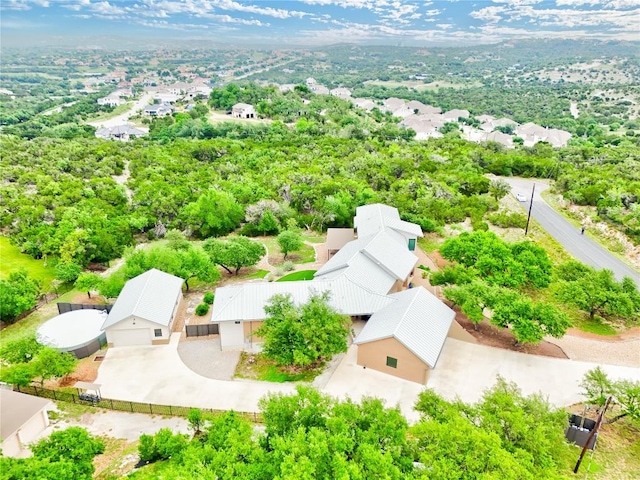 aerial perspective of suburban area