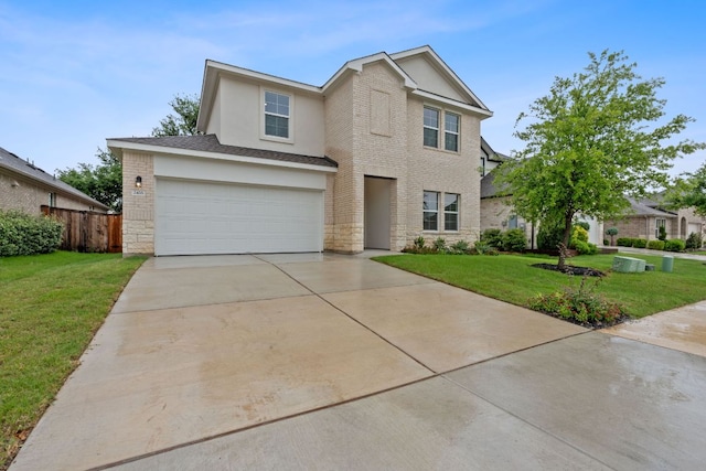 2416 Cattle Baron Trl, Leander, TX 78641 - traditional-style home featuring driveway, stone siding, a garage, and stucco siding