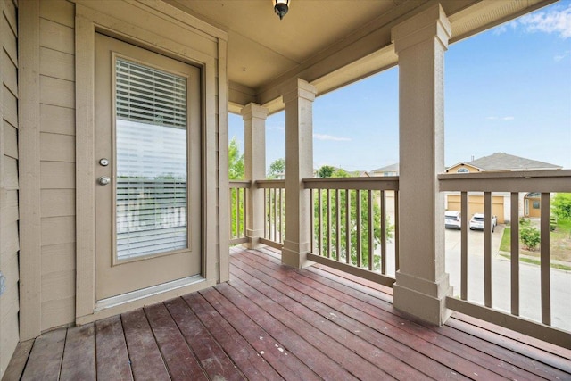 view of wooden terrace