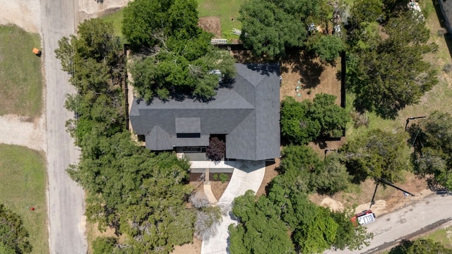 view from above of property