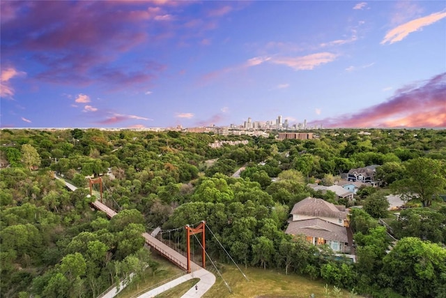 4609 Unity Cir, Austin, TX 78731 - aerial view at dusk of a view of city and a view of trees