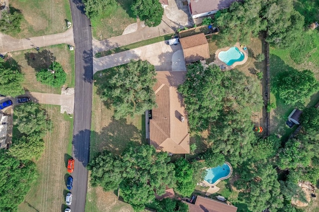 315 Juniper Dr, Mountain City, TX 78610 - aerial overview of property's location with a pool