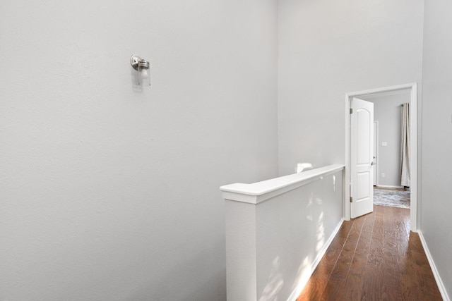 7122 Wood Hollow Dr Unit 13, Austin, TX 78731 - hall with an upstairs landing and wood finished floors