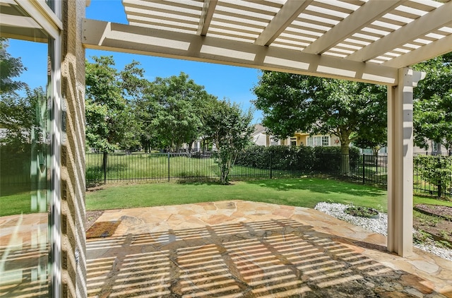 212 Yukon Ter, Georgetown, TX 78633 - view of patio / terrace with a pergola