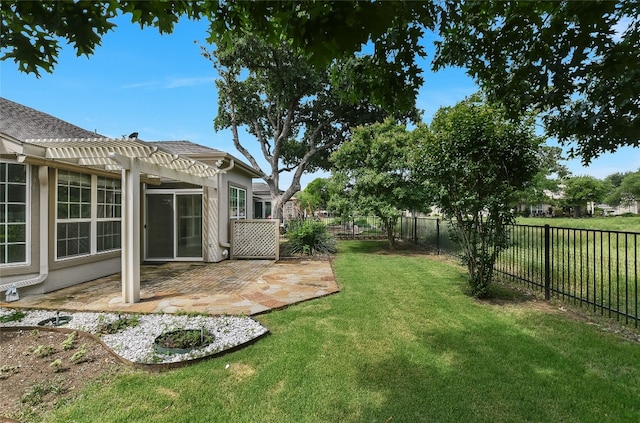 212 Yukon Ter, Georgetown, TX 78633 - view of yard featuring a pergola and a patio