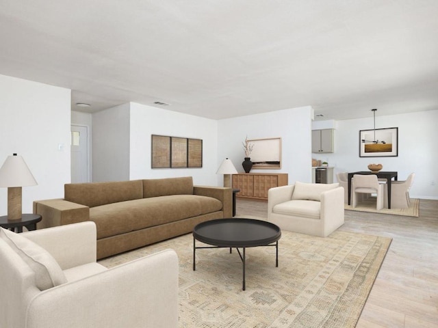 2522 Chaparral Trl, Austin, TX 78744 - living room featuring light wood-style flooring