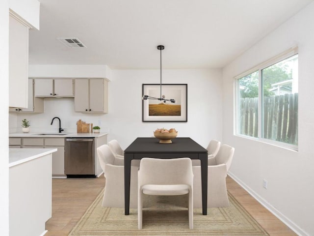 2522 Chaparral Trl, Austin, TX 78744 - dining space featuring light wood-style flooring
