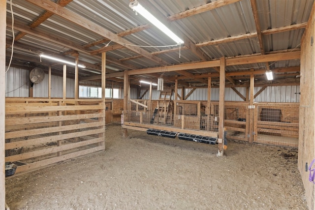view of horse barn