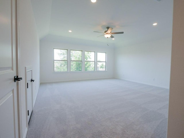 1709 Cayuga St, Leander, TX 78641 - unfurnished room featuring carpet floors, recessed lighting, a ceiling fan, and baseboards