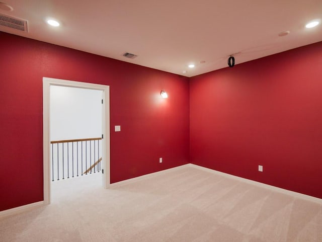1709 Cayuga St, Leander, TX 78641 - unfurnished room featuring carpet floors, recessed lighting, and baseboards
