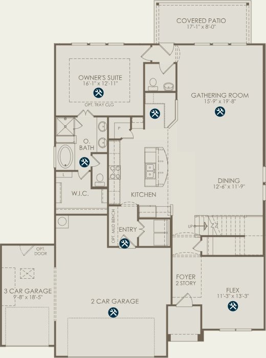 2916 Carrizo Ter, Leander, TX 78641 - floor plan / room layout