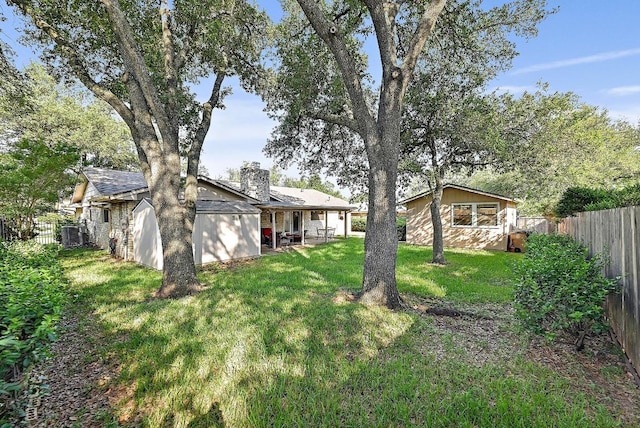 11519 Shakespearean Way, Austin, TX 78759 - view of yard with a patio and cooling unit
