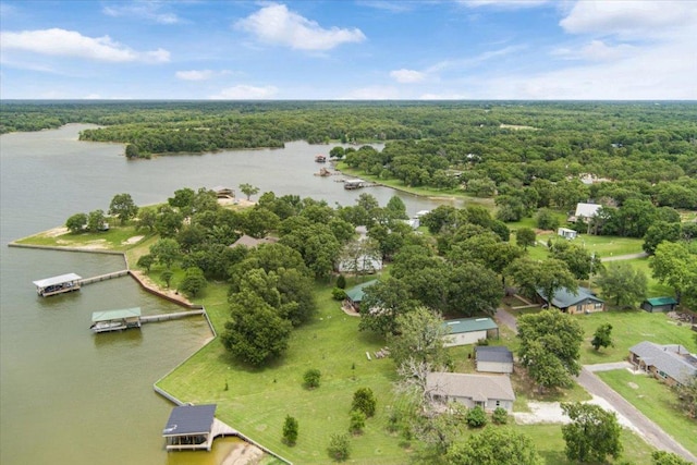 113 Lcr 913, Jewett, TX 75846 - drone / aerial view of a nearby body of water and a heavily wooded area