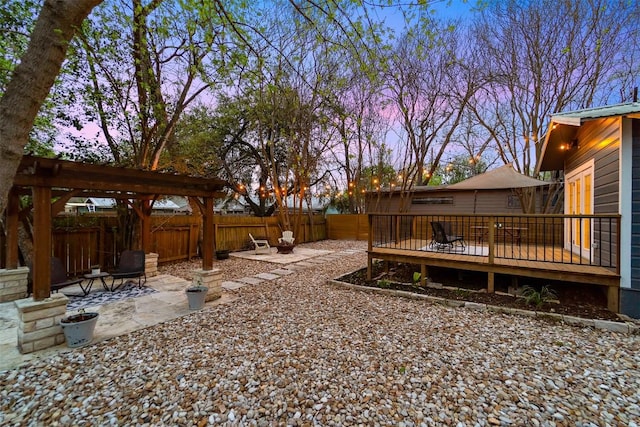 5614 Shoalwood Ave, Austin, TX 78756 - fenced backyard with a deck and a patio