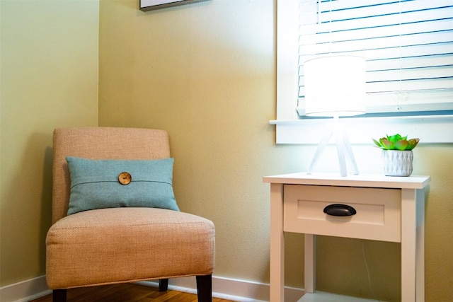 5614 Shoalwood Ave, Austin, TX 78756 - living area with wood finished floors and baseboards