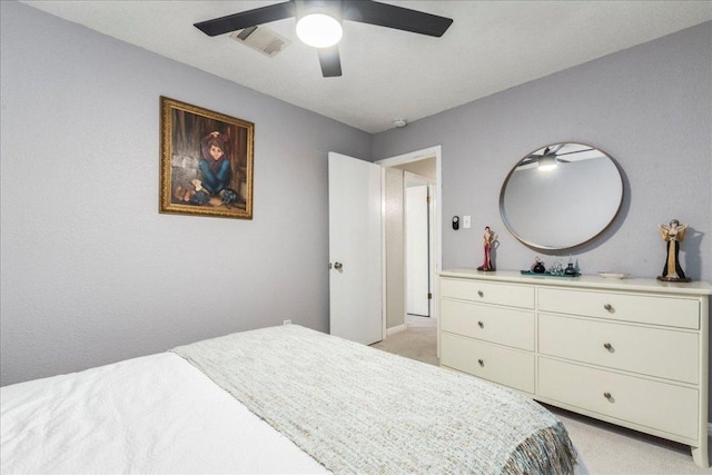 12005 Thompkins Dr, Austin, TX 78753 - bedroom featuring light colored carpet and a ceiling fan