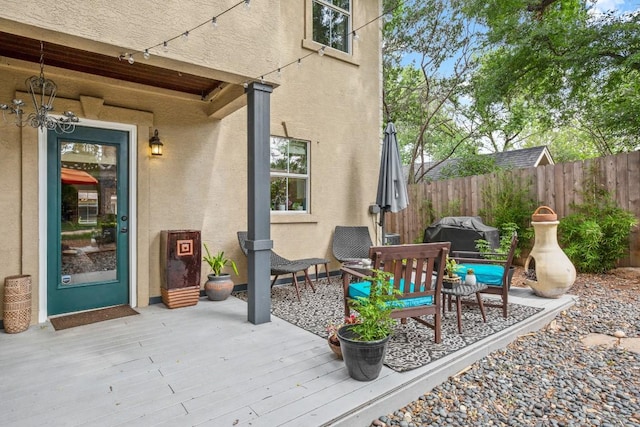 1907 Winsted Ln Unit 1, Austin, TX 78703 - view of patio / terrace with a wooden deck and area for grilling