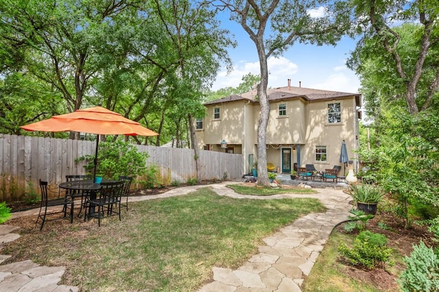 1907 Winsted Ln Unit 1, Austin, TX 78703 - view of yard with a patio area and outdoor dining space