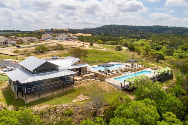 6108 Antelope Well Ln, Austin, TX 78738 - drone / aerial view of a pool