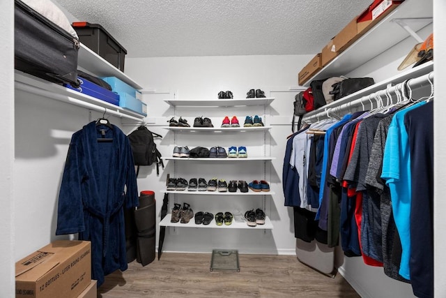 4210 Harcourt Dr, Austin, TX 78727 - spacious closet with wood finished floors