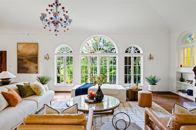 806 Rosedale Ter, Austin, TX 78704 - living room featuring wood finished floors and baseboards