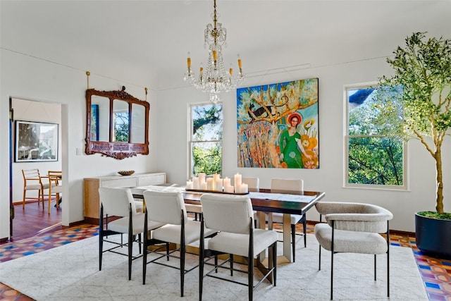 806 Rosedale Ter, Austin, TX 78704 - dining space featuring a chandelier