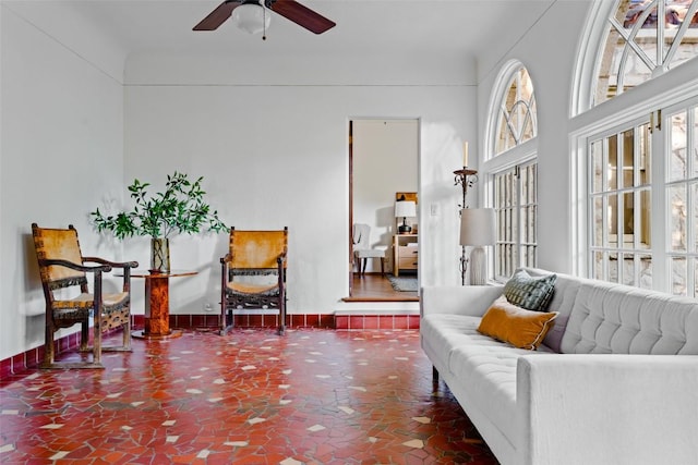 806 Rosedale Ter, Austin, TX 78704 - sitting room with ceiling fan