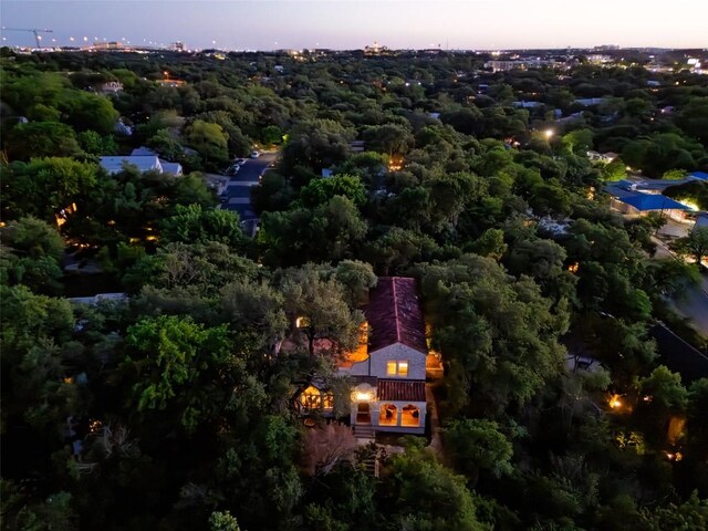 806 Rosedale Ter, Austin, TX 78704 - aerial view of property and surrounding area with a forest