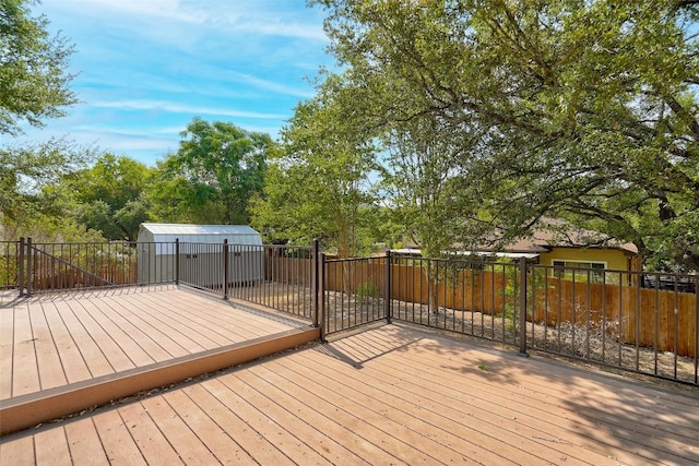 12601 Mixson Dr, Austin, TX 78732 - deck featuring a shed
