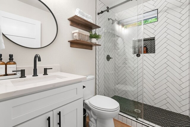 1618 Webberville Rd Unit A, Austin, TX 78721 - bathroom with vanity and a shower stall