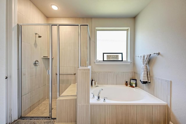 1816 Ficuzza Way, Leander, TX 78641 - bathroom featuring a bath and a shower stall