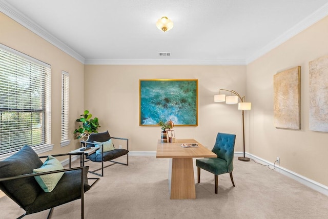 8900 Bell Mountain Dr, Austin, TX 78730 - office with ornamental molding and light carpet