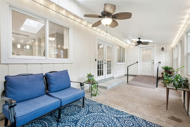 2627 Oak Meadow Dr, Round Rock, TX 78681 - sunroom / solarium with french doors and a skylight