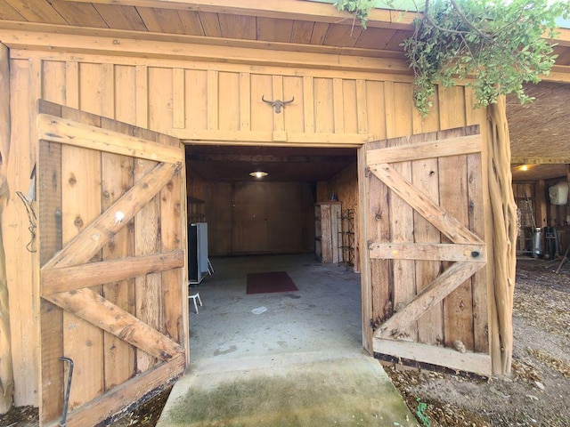 view of storage room