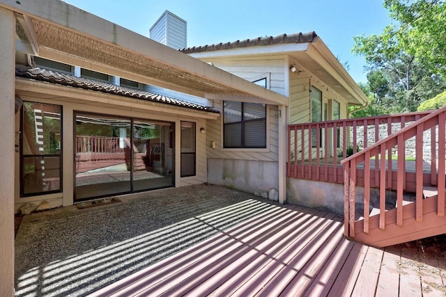 6820 N Cypress Pt Unit 22, Austin, TX 78746 - wooden terrace featuring a patio area
