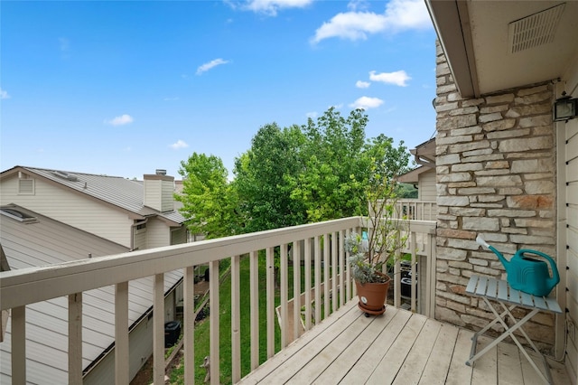 view of wooden terrace