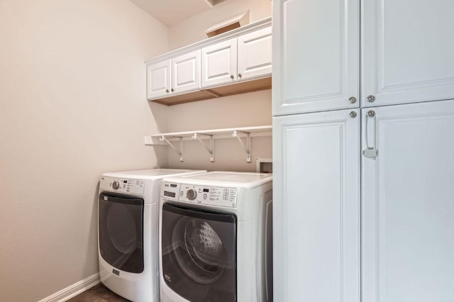 409 S Frontier Ln, Cedar Park, TX 78613 - laundry room featuring washer and dryer and cabinet space