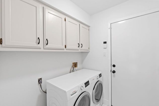 3305 Eldorado Trl, Austin, TX 78748 - washroom with cabinet space and washing machine and dryer