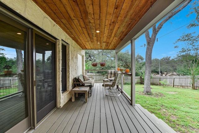 3409 Sanderling Trl, Austin, TX 78746 - view of wooden terrace