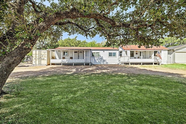 3656 Rr 2657, Copperas Cove, TX 76539 - manufactured / mobile home featuring a front yard and covered porch