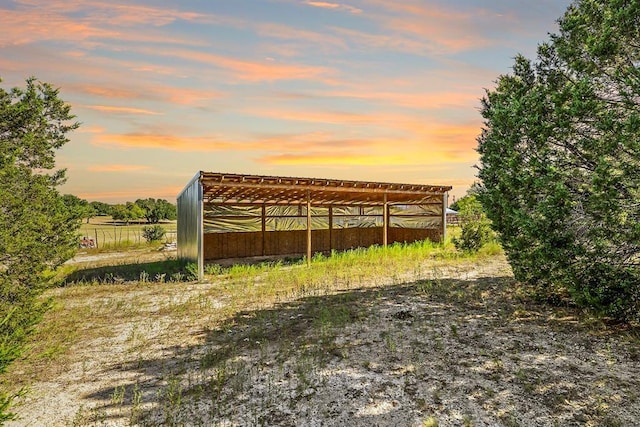 3656 Rr 2657, Copperas Cove, TX 76539 - outdoor structure at dusk featuring a pole building and an outdoor structure