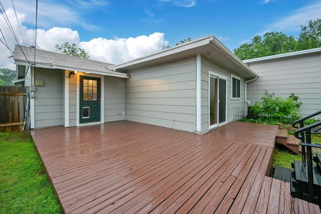 7004 Priscilla Dr, Austin, TX 78752 - wooden terrace with fence