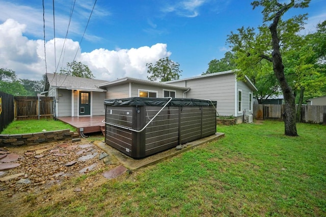 7004 Priscilla Dr, Austin, TX 78752 - back of house with a wooden deck