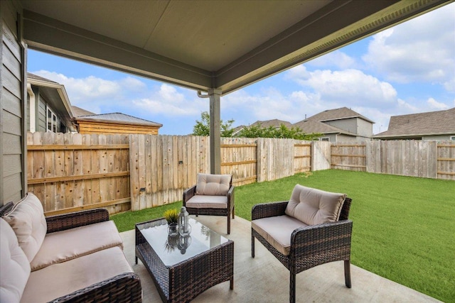 625 Jane Long Dr, San Marcos, TX 78666 - view of patio with outdoor lounge area