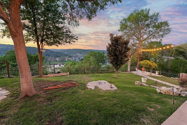 2604 Saratoga Dr, Austin, TX 78733 - view of yard featuring a mountain view