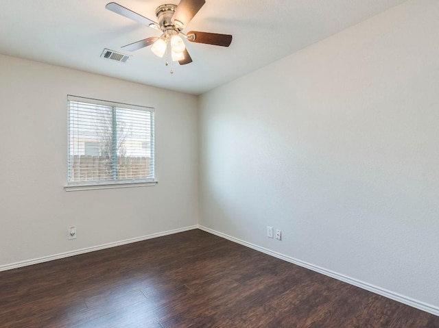 131 Ames Cv, Kyle, TX 78640 - empty room with dark wood-type flooring and a ceiling fan