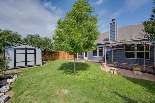 205 Talon Grasp Trl, Leander, TX 78641 - view of yard with a pergola and a patio area